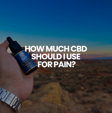 How much CBD should I use for pain?
