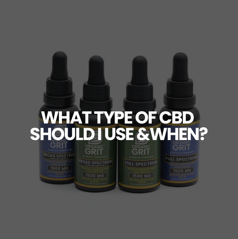 What type of CBD should I use and when?